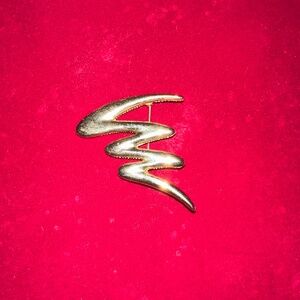 Vintage squiggle brooch